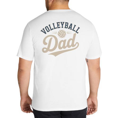 Volleyball Dad Big And Tall Men's T-Shirt Back Print - Father's Day Fun