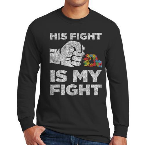 Autism Awareness Mom Dad Parents Autistic Kids Awareness Small Men Long Sleeve T-Shirt - Father's Day Fun