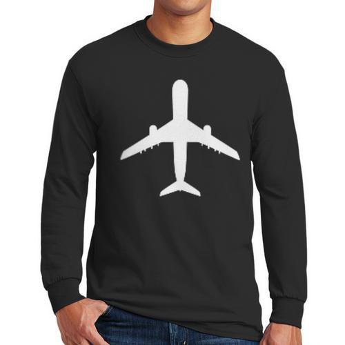 Aviation Geek Airplane Pilot Dad Husband Father's Day Xmas Men Long Sleeve T-Shirt - Father's Day Fun