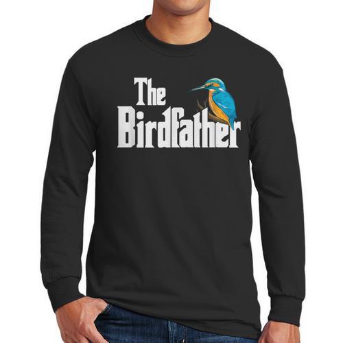 The Bird Father Bird Watching Meme Birder Dad Men Long Sleeve T-Shirt - Father's Day Fun