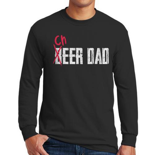 Cheer Dad Beer Dad Cheerleading Father Father's Day Men Long Sleeve T-Shirt - Father's Day Fun