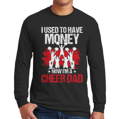 Cheer Dad Cheerleading Fathers Day Men Long Sleeve T-Shirt - Father's Day Fun