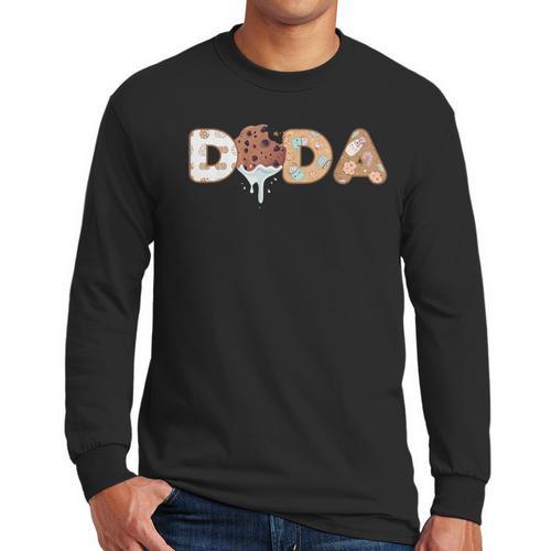 Cookies Dada 1st Birthday Milk Party Family Matching Men Long Sleeve T-Shirt - Father's Day Fun
