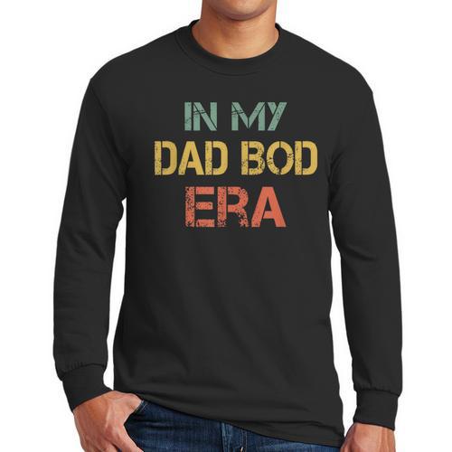 In My Dad BOD Era Dad BOD Retro Vintage Father's Day Men Long Sleeve T-Shirt - Father's Day Fun