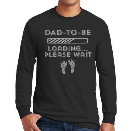 Dad-To-Be Loading Men Long Sleeve T-Shirt - Father's Day Fun