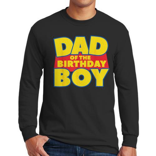 Dad Of The Toy Birthday Boy Story Theme B-Day Men Long Sleeve T-Shirt - Father's Day Fun
