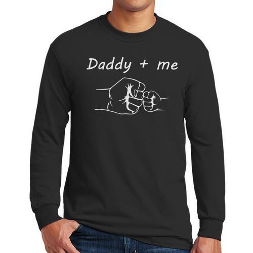 Daddy And Me Best Dad Ever Fist Bump Father's Day Men Long Sleeve T-Shirt - Father's Day Fun