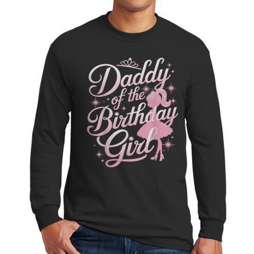 Daddy Of The Birthday Girl Doll Birthday Kid Family Matching Men Long Sleeve T-Shirt - Father's Day Fun
