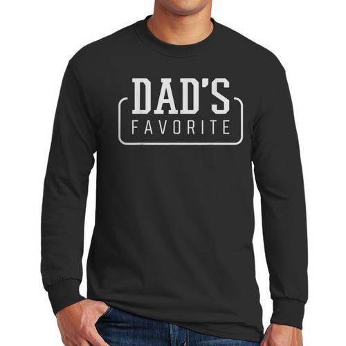 Dad's Favorite Son Daughter I'm Dad's Favorite Men Long Sleeve T-Shirt - Father's Day Fun