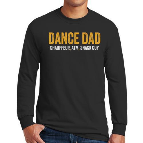 Dance Dad Shirt Men For Fathers Day From Daughter Dance Dad Men Long Sleeve T-Shirt - Father's Day Fun