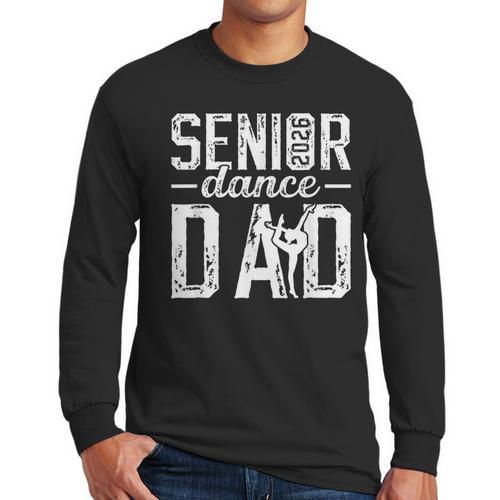 Dance Senior Dad Of A Senior Dancer Father 2026 Men Long Sleeve T-Shirt - Father's Day Fun