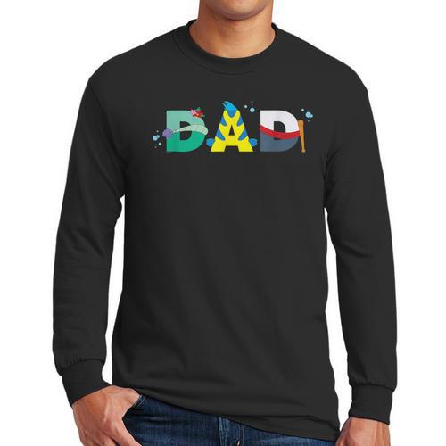 Disney The Little Mermaid Ariel Father’s Day Birthday Dad Men Long Sleeve T-Shirt - Father's Day Fun