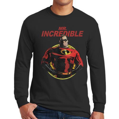 Disney Pixar The Incredibles 2 Mr Incredible Vintage Dad Men Long Sleeve T-Shirt - Father's Day Fun