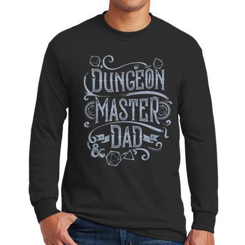 Dungeons & Dragons Father's Day Dungeon Master Dad Men Long Sleeve T-Shirt - Father's Day Fun
