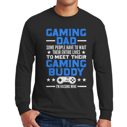 Gamer Video Games Gaming Dad Gaming Men Long Sleeve T-Shirt - Father's Day Fun