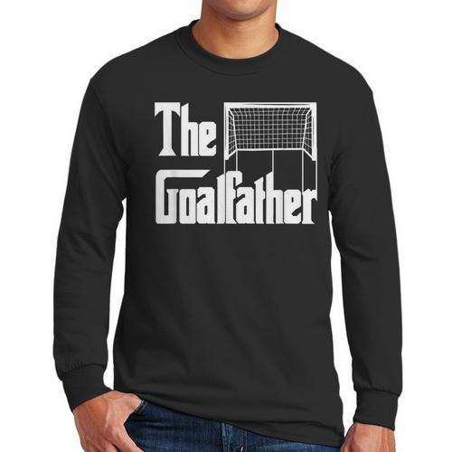 The Goalfather Dad Soccer Goalkeeper Goalie Coach Footballer Men Long Sleeve T-Shirt - Father's Day Fun