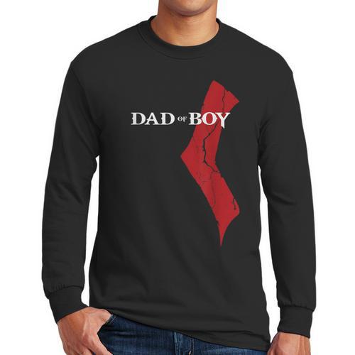 God Of Boy Dad Video Game Tshirt Father's Day Edition Men Long Sleeve T-Shirt - Father's Day Fun