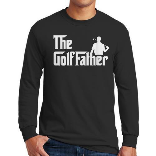 Golffather Father Dad Golfer Golfing Golf Club Putter Men Long Sleeve T-Shirt - Father's Day Fun