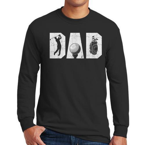 Golfing Dad Golf Lover Golfing Putter Golfer Men Long Sleeve T-Shirt - Father's Day Fun