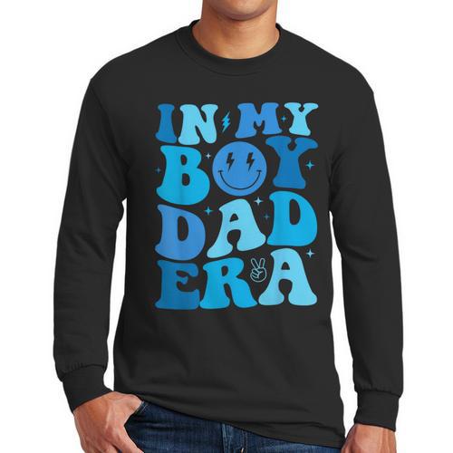 Groovy In My Boy Dad Era For Fathers Day Men Long Sleeve T-Shirt - Father's Day Fun