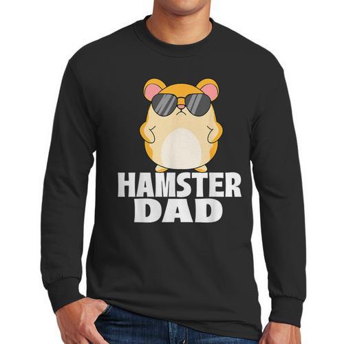 Hamster Dad Father's Day Animal Whisperer Rodent Lover Men Long Sleeve T-Shirt - Father's Day Fun