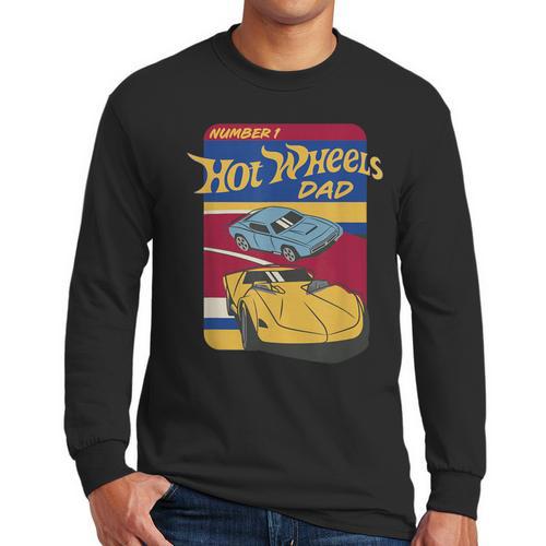 Hot Wheels Father's Day Number 1 Dad Men Long Sleeve T-Shirt - Father's Day Fun