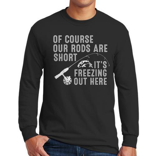 Ice Fishing Art For Men Dad Father Ice Fishing Lover Men Long Sleeve T-Shirt - Father's Day Fun