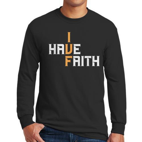 IVF I Have Faith IVF Mom IVF Dad Transfer Day Men Long Sleeve T-Shirt - Father's Day Fun