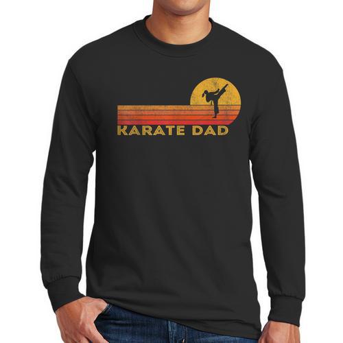 Karate Dad Martial Arts Retro Men Long Sleeve T-Shirt - Father's Day Fun