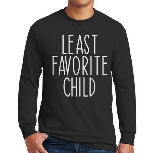 Least Favorite Child Mom Dad Son Men Long Sleeve T-Shirt - Father's Day Fun