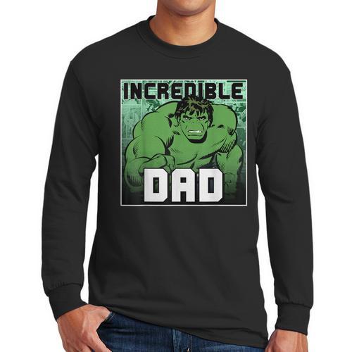 Marvel Comics Avengers Father's Day Hulk Incredible Dad Men Long Sleeve T-Shirt - Father's Day Fun