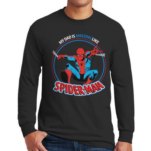 Marvel Dad Is Amazing Like Spider-Man Father's Day Men Long Sleeve T-Shirt - Father's Day Fun