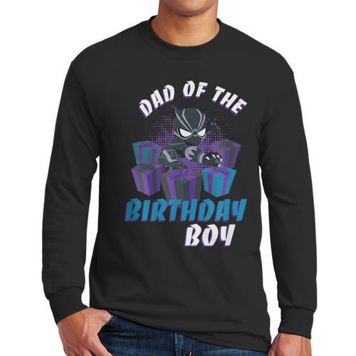 Marvel Panther Family Party Dad Of The Birthday Boy Men Long Sleeve T-Shirt - Father's Day Fun