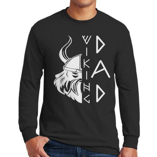 Men Celtic Norse Mythology Viking Dad Men Long Sleeve T-Shirt - Father's Day Fun