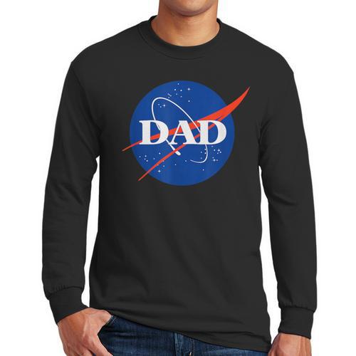 NASA Inspired DAD Meatball Men Long Sleeve T-Shirt - Father's Day Fun