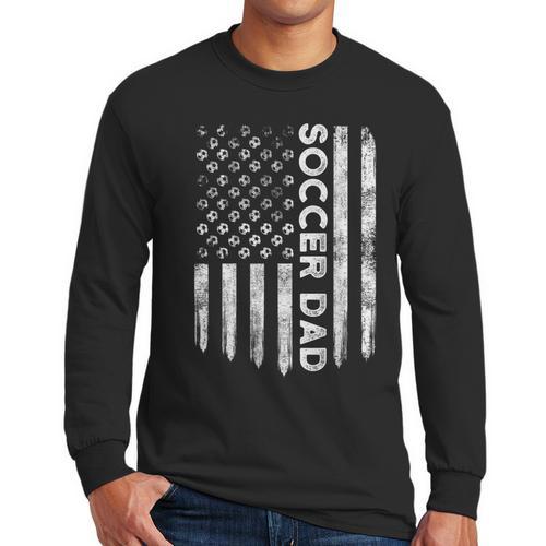 New First Time Dad To Be Symbol Tools Soccer Daddy DA1 Men Long Sleeve T-Shirt - Father's Day Fun