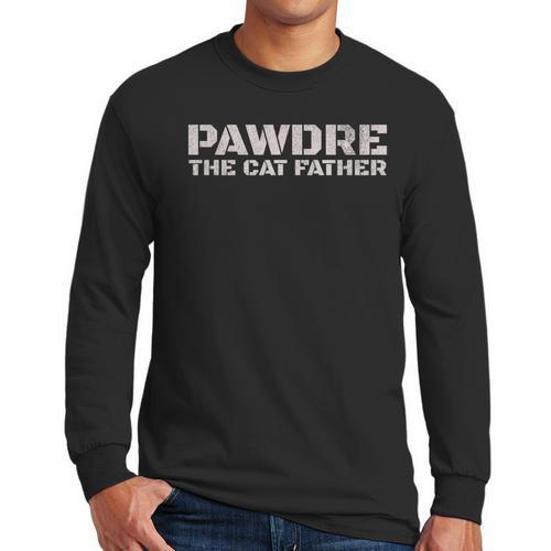 PAWDRE The Cat Father Cat Dad Feline Fathers Cat Men Long Sleeve T-Shirt - Father's Day Fun