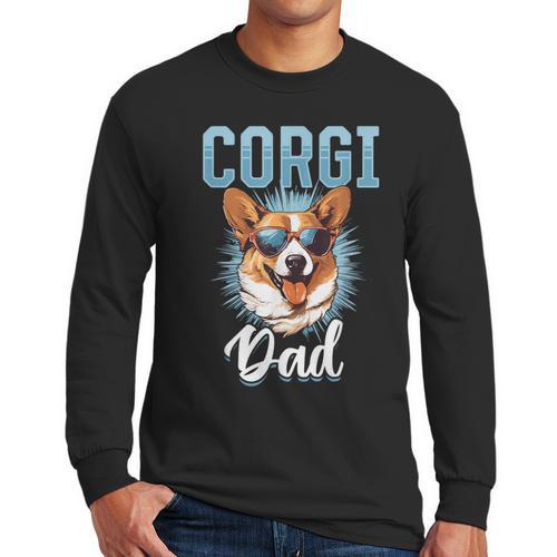 Pembroke Welsh Corgi Corgi Dad Men Long Sleeve T-Shirt - Father's Day Fun