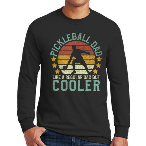 Pickleball Dad Pickleball Player Men Long Sleeve T-Shirt - Father's Day Fun