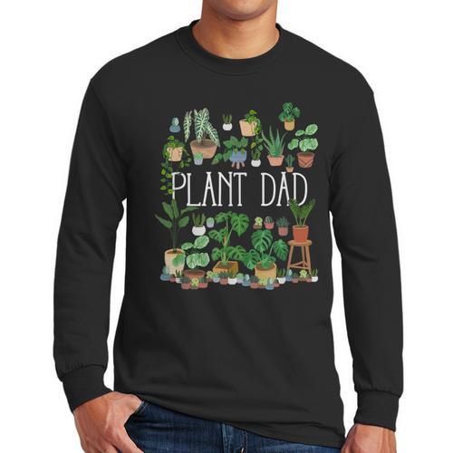 Potted Plant Dad Men Long Sleeve T-Shirt - Father's Day Fun
