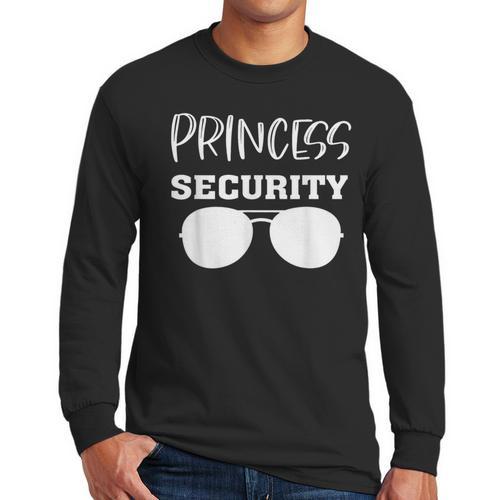 Princess Security Perfects For Dad Orr Boyfriend Small Men Long Sleeve T-Shirt - Father's Day Fun
