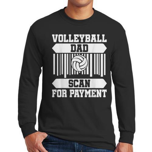 Proud Volleyball Dad Father's Day Men Long Sleeve T-Shirt - Father's Day Fun