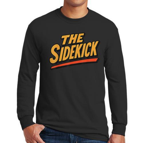 Sidekick Easy Halloween Matching Superhero Costume Dad Mom Men Long Sleeve T-Shirt - Father's Day Fun