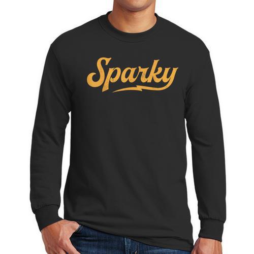 Sparky Electrician Lineman Dad Retro Vintage Novelty Men Long Sleeve T-Shirt - Father's Day Fun