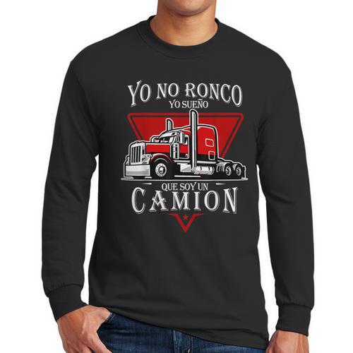 Yo No Ronco Yo Sueno Que Soy Un Camion Latin Dad Spanish Men Long Sleeve T-Shirt - Father's Day Fun