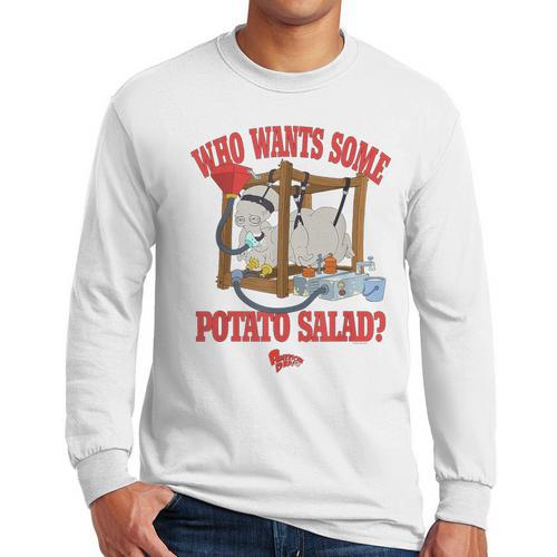 American Dad Who Wants Some Potato Salad Roger Cartoon Men Long Sleeve T-Shirt - Father's Day Fun