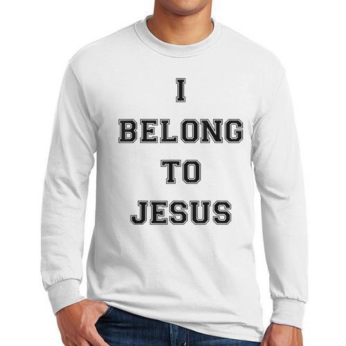 I Belong To Jesus Christian Gym Apparel Christian Dad Men Long Sleeve T-Shirt - Father's Day Fun