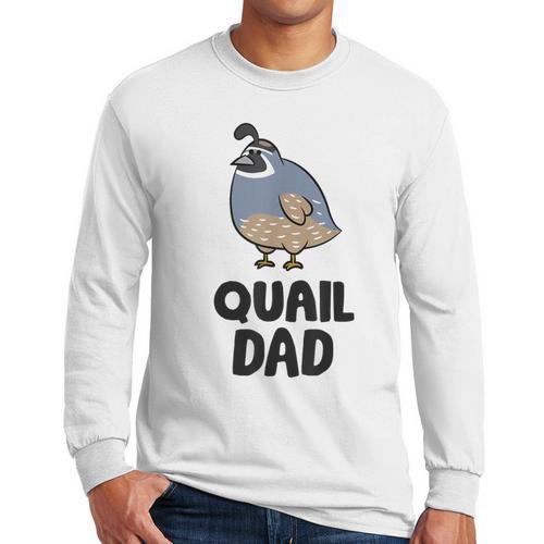 California Quail Bird Dad Quail Dad Men Long Sleeve T-Shirt - Father's Day Fun