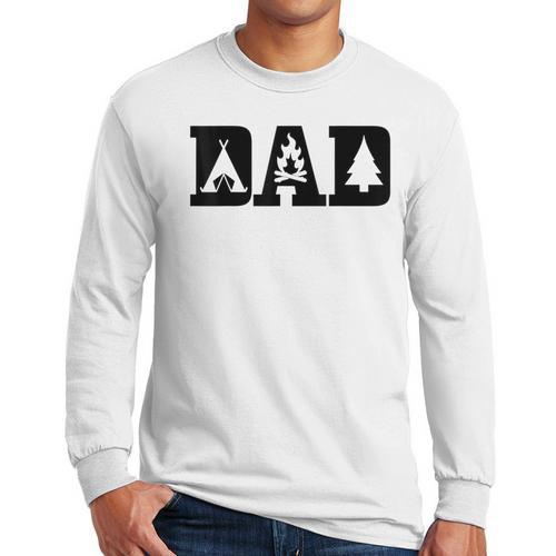 Camping Dad Father's Day Outdoor Bushcraft Camper Men Long Sleeve T-Shirt - Father's Day Fun