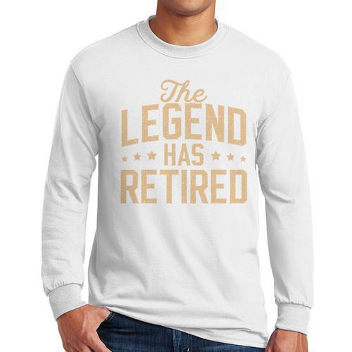 Dad Grandpa Retirement The Legend Has Retired 2026 Men Men Long Sleeve T-Shirt - Father's Day Fun